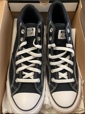 Men’s Converse Black & White High Top Canvas Sneakers